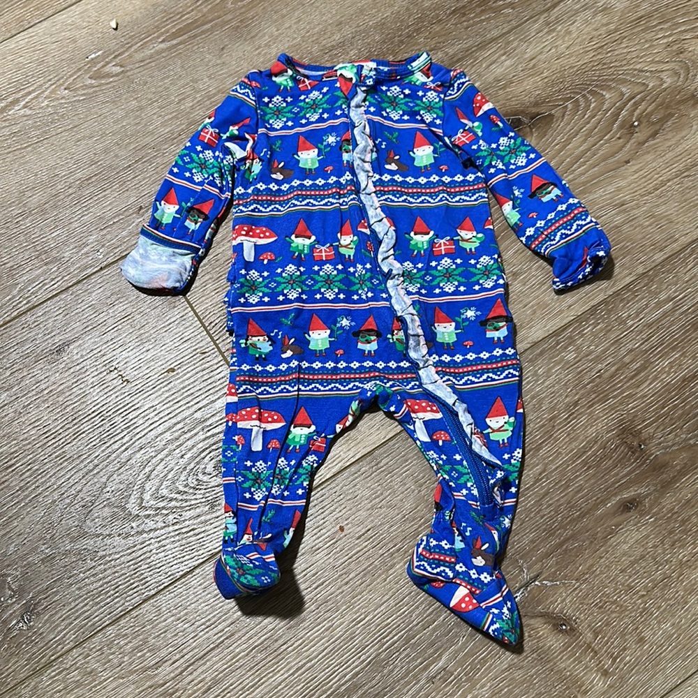 Angel dear, Christmas onesie, like new, only worn once